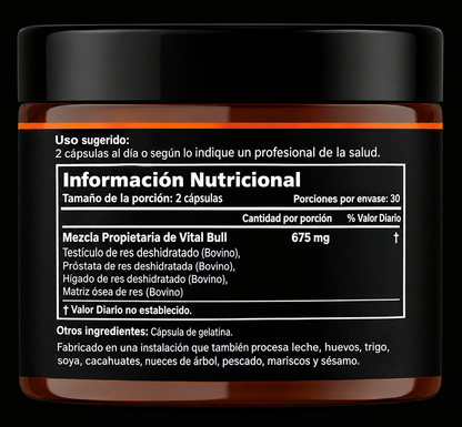 Vital Bull® Recupera tu masculinidad y Elimina la Panza Cervecera.