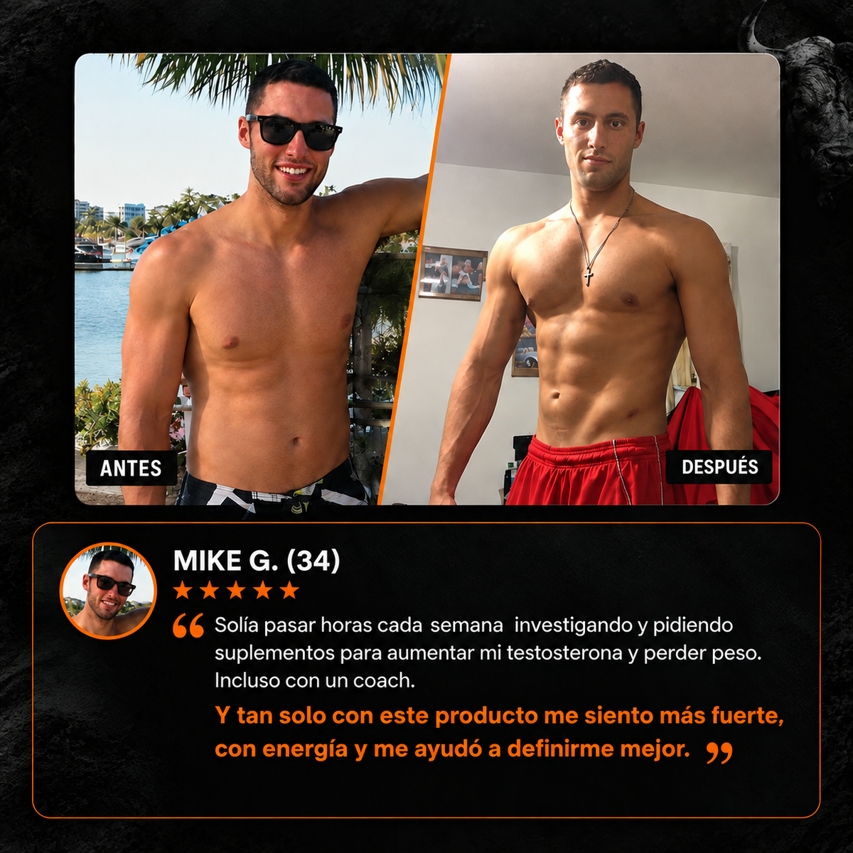 Vital Bull® Recupera tu masculinidad y Elimina la Panza Cervecera.