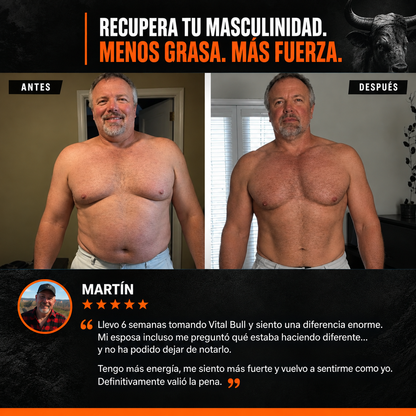 Vital Bull® Recupera tu masculinidad y Elimina la Panza Cervecera.