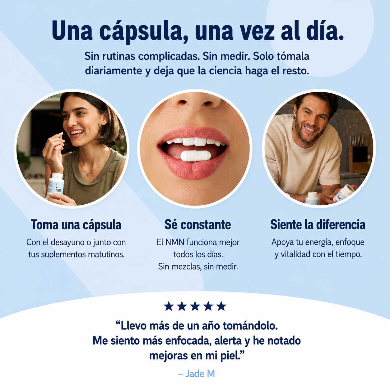 NMN Puro® — Recupera tu energía y vitalidad.